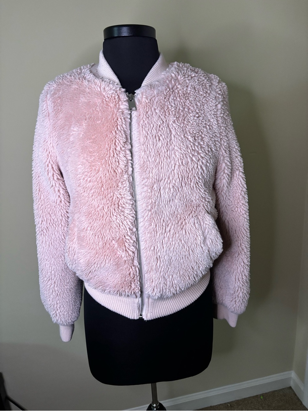 Love Tree Women's Bomber Jacket / Puffer Vest   Size Small  Blush Pink